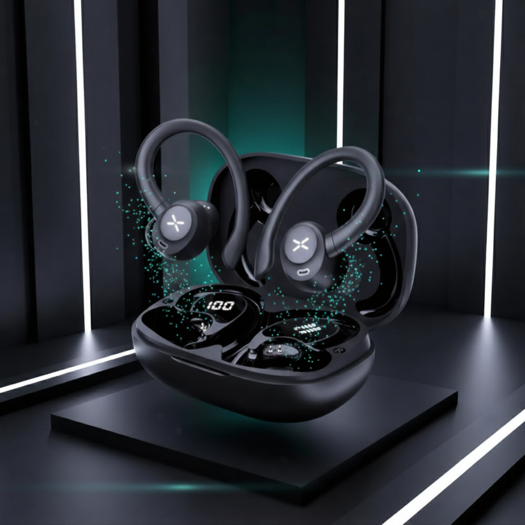 Casti wireless Techsuit din Policarbonat - Moboid.ro