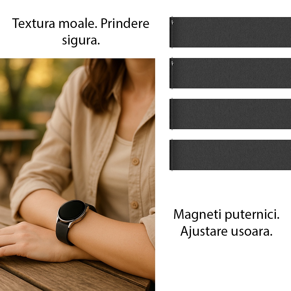 Curea smartwatch Techsuit din Silicon - Moboid.ro