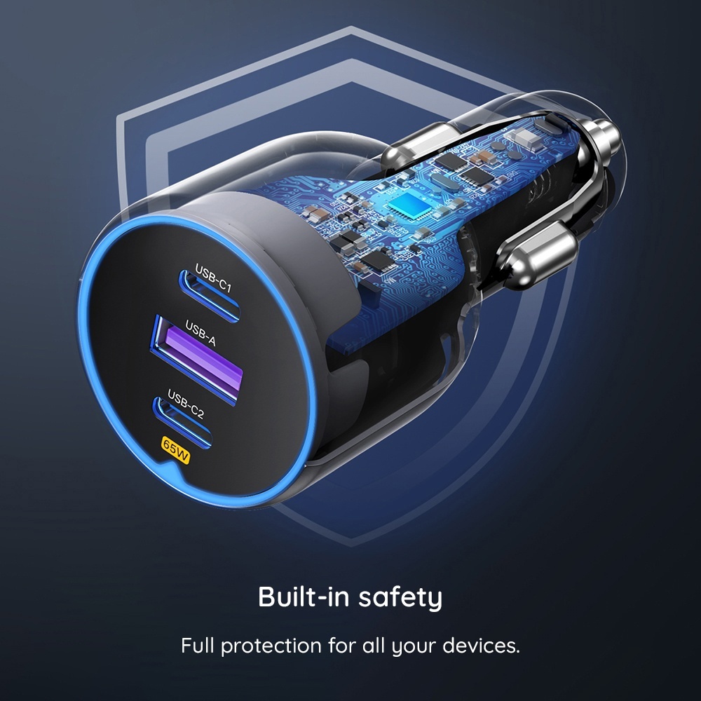 Incarcator auto Ugreen din ABS - Moboid.ro