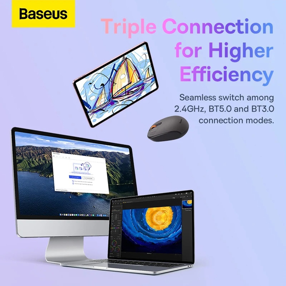 Mouse Baseus din ABS - Moboid.ro