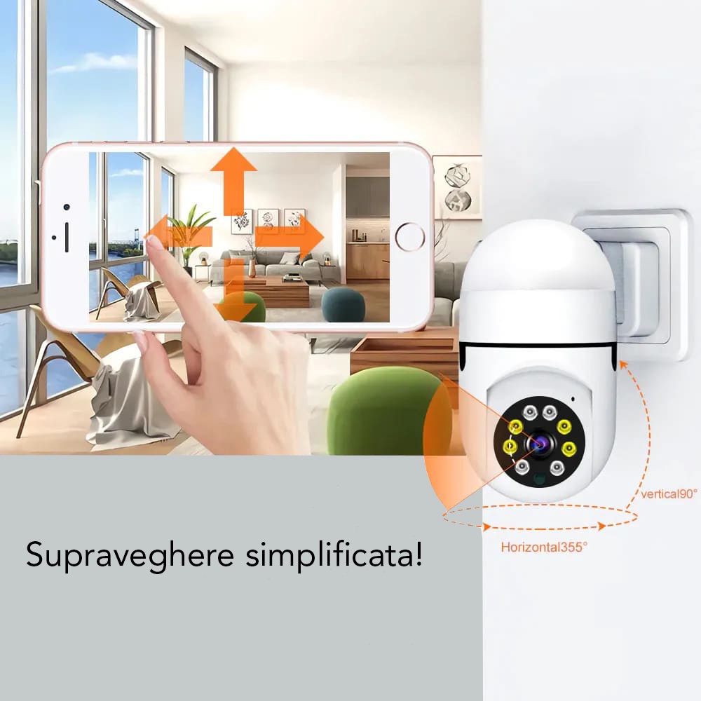 Camera de supraveghere smart Techsuit din ABS - Moboid.ro