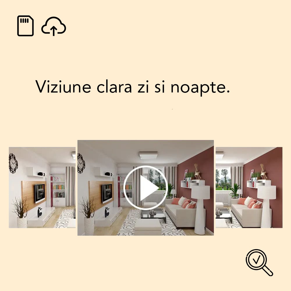Camera de supraveghere smart Techsuit din ABS - Moboid.ro