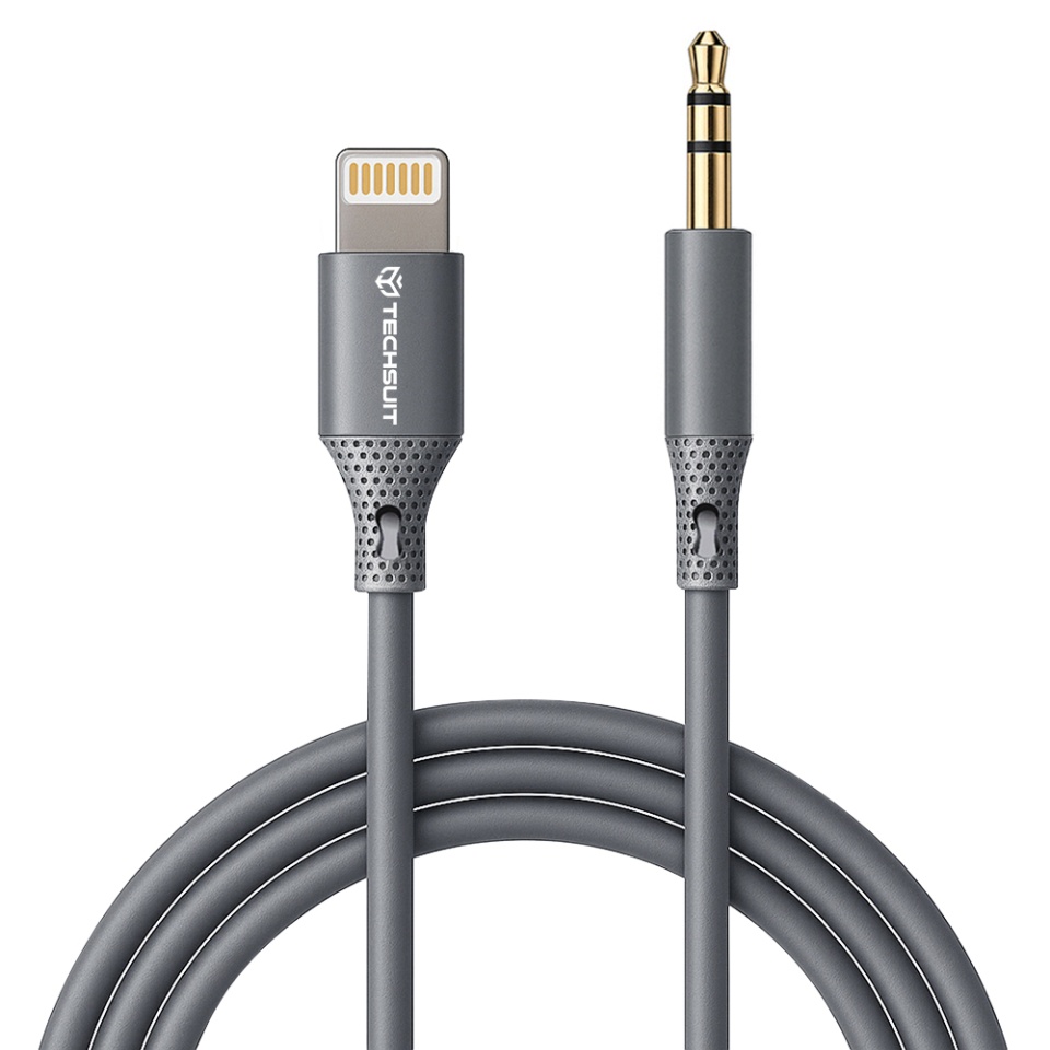 Adaptor Audio Lightning AC5, SoundFleX AC5, Calitate Hi-Fi, Gri