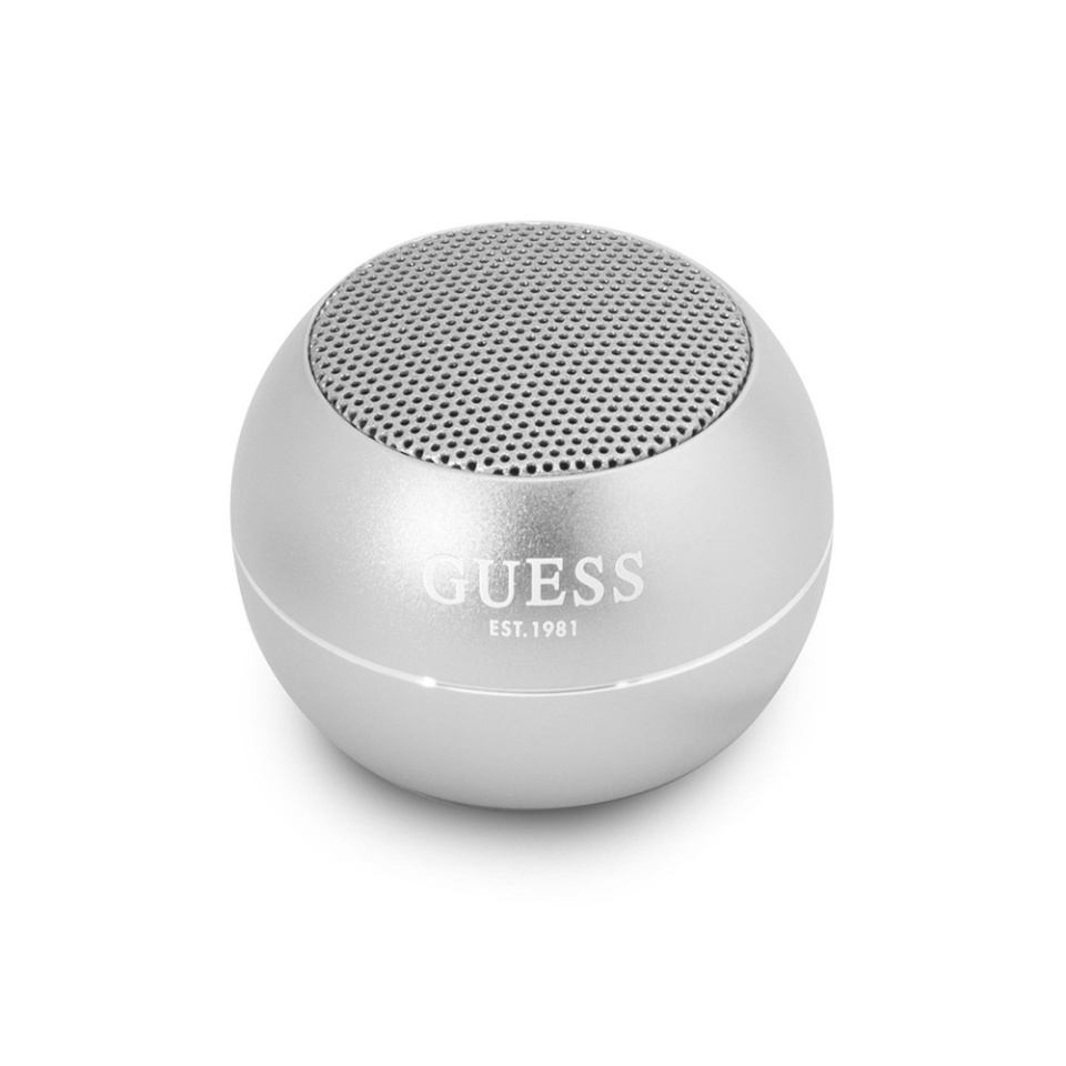 Boxa portabila Guess Mini Bluetooth Speaker (GUWSALGEP), 3W, Autonomie 4 ore, Gri - 2 | YEO