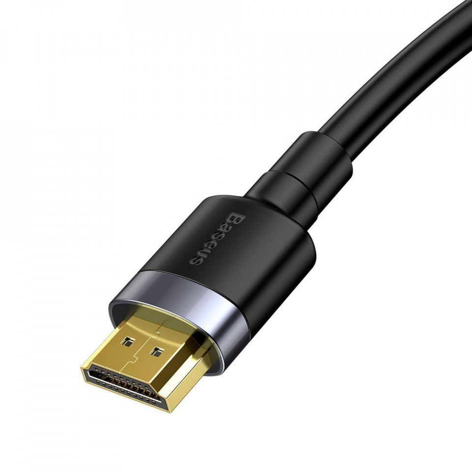 Cablu video Cafule (CADKLF-G01), 4k, HDMI la HDMI, 3m, Baseus - Negru - 2 | YEO