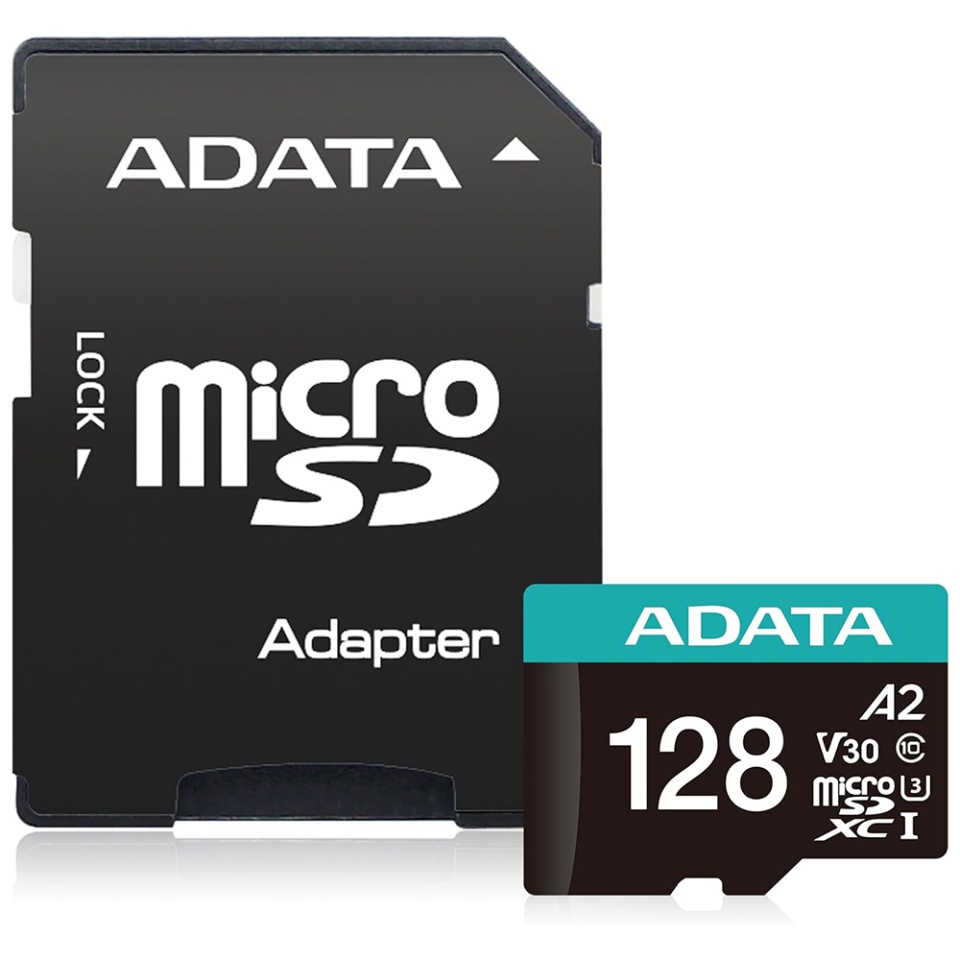 Card de Memorie MicroSDXC, Adapter, Class 10, UHS-I U1, 128GB, Read 100MB/s, Adata, Negru