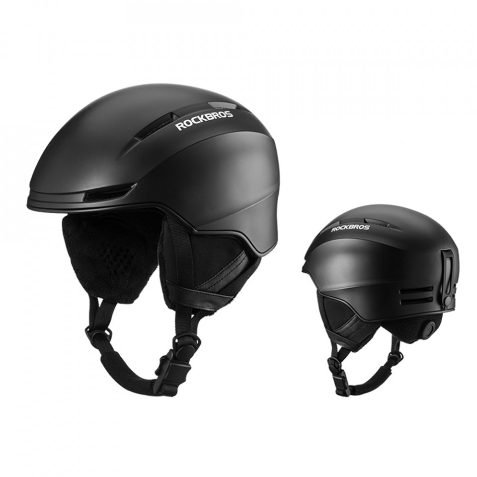 Casca protectie ciclism, reglabila, Marimea L (57-61cm), RockBros (SH-02BK-L) - Negru - 1 | YEO
