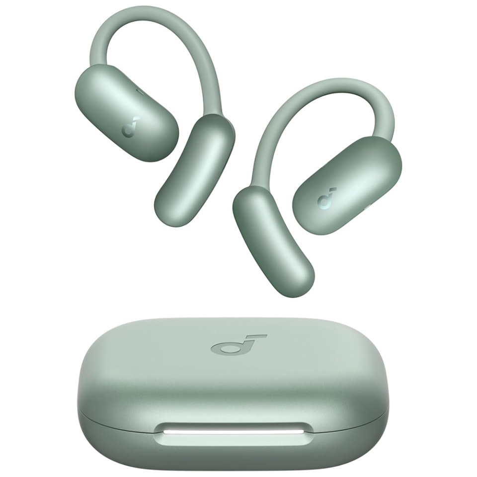 Casti Bluetooth Wireless, Anker SoundCore AeroFit 2, Casti fara Fir, Bluetooth 5.4, TWS, USB-C, cu dock de incarcare, Rezistente la Praf IP55, Verde - 1 | YEO