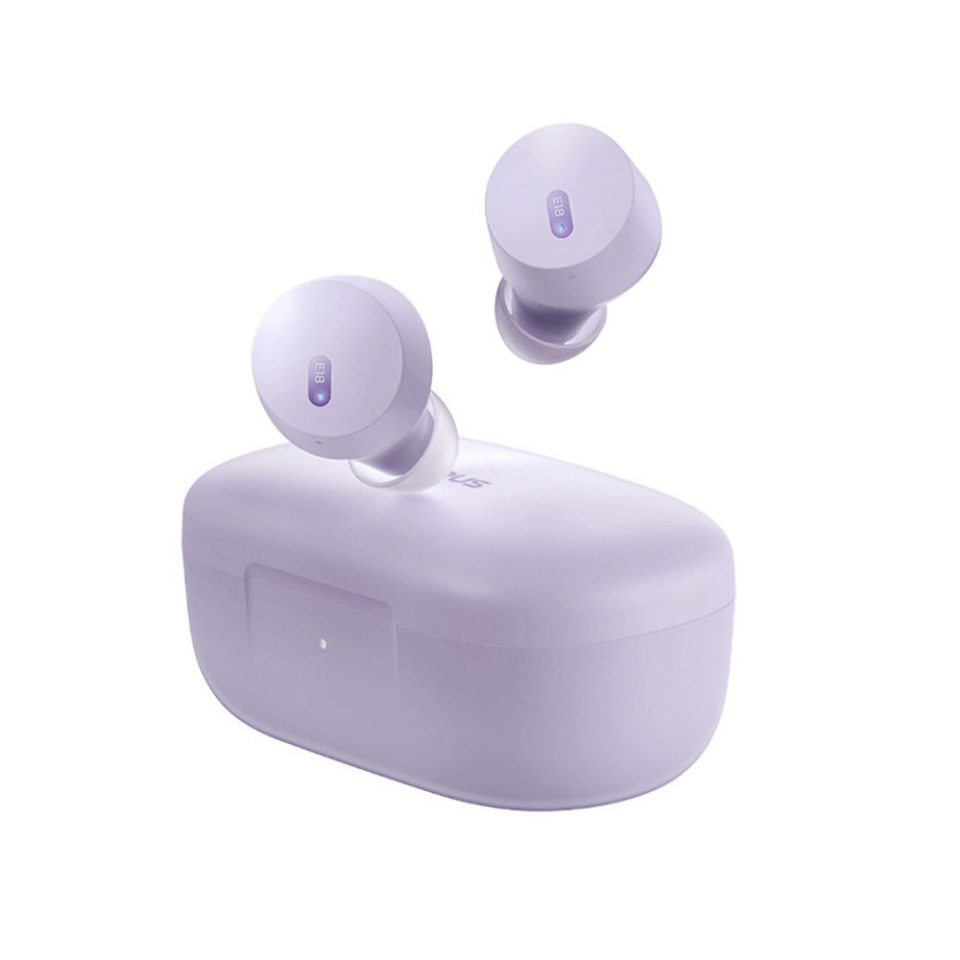 Casti Bluetooth Wireless, BaseusWireless Earbuds Bowie E18, Casti fara Fir, Bluetooth 5.3, TWS, USB-C, cu dock de incarcare, Rezistente la Apa IPX4, Mov deschis - 1 | YEO