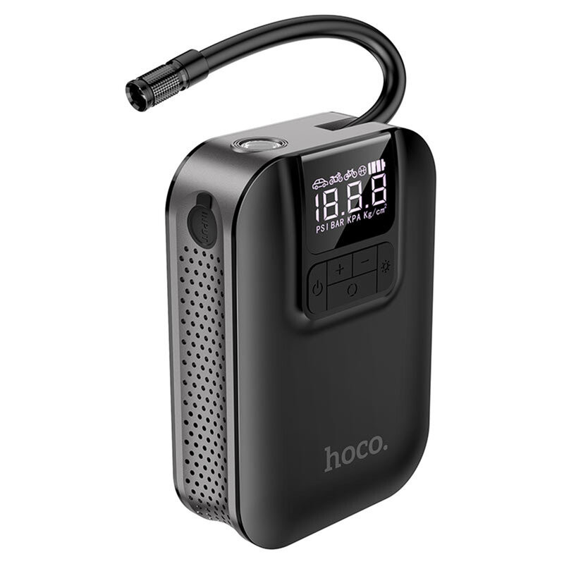 Compresor Auto 3.5bar, 2500mAh, Hoco Air Pump (S53) - Negru