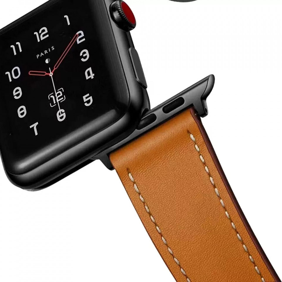 Curea Apple Watch (38mm / 40 mm / 41 mm), Techsuit W033 - Negru - 3 | YEO