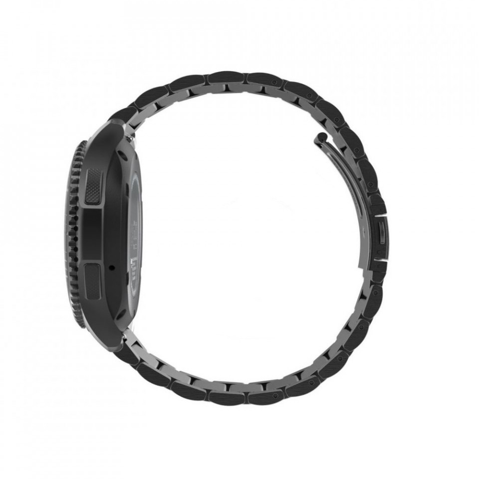 Curea metalica smartwatch Samsung Galaxy Watch (46mm) / Watch 3 / Gear S3, Huawei Watch GT / GT 2 / GT 2e / GT 2 Pro / GT 3 (46 mm), Techsuit (W010) - Argintiu - 2 | YEO