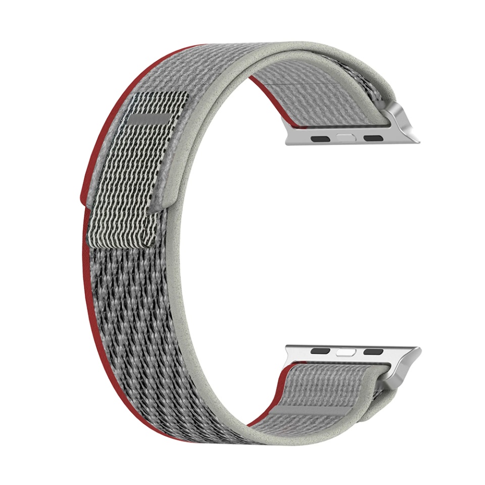 Curea pentru Apple Watch 1/2/3/4/5/6/7/8/9/SE/SE 2 (38/40/41mm), Reglabila, Premium, prindere Arici, SKDR BandPro W039 - Rosu - 1 | YEO