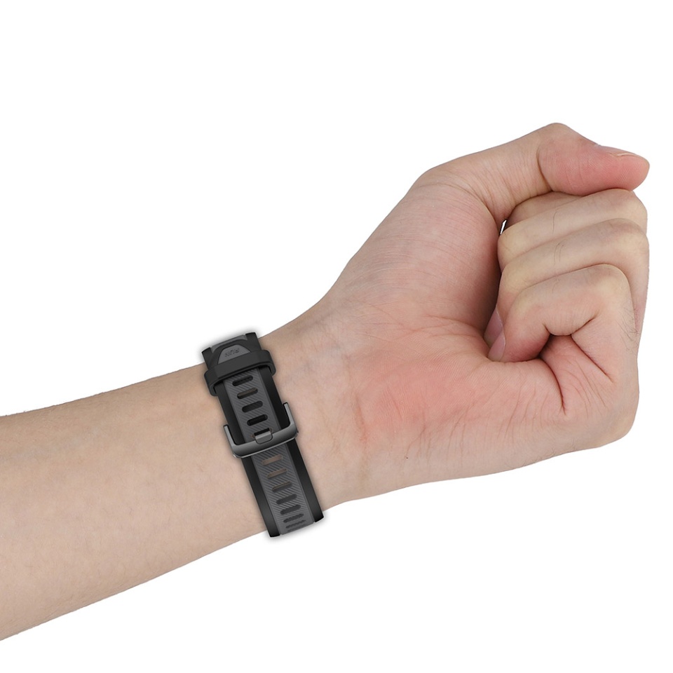 Cureas Silicon pentru Huawei Watch GT 2 (46mm)/GT 2 Pro/GT 3 Pro (46mm)/Ultimate, Xiaomi Watch S1, 22mm, SKDR BandPro W053 - Alb - 6