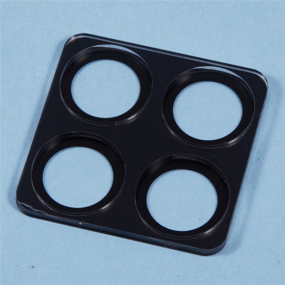 Folie camera pentru Honor 400 Smart / X7d 4G, SKYDDAR INNOVATION, Camera Glass Negru, set cu sticker - 3 | YEO