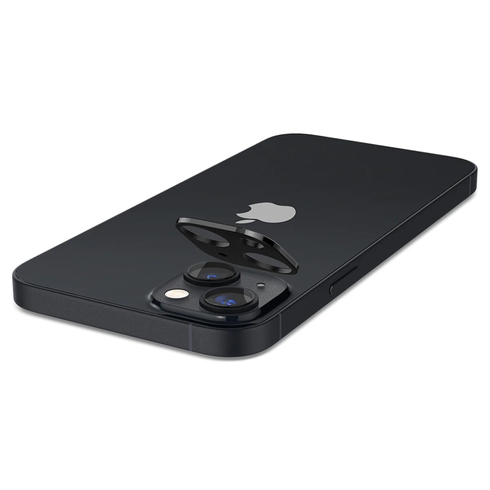 Folie camera pentru iPhone 14 / 14 Plus, SKYDDAR INNOVATION, Camera Glass Negru, set cu sticker - 1 | YEO