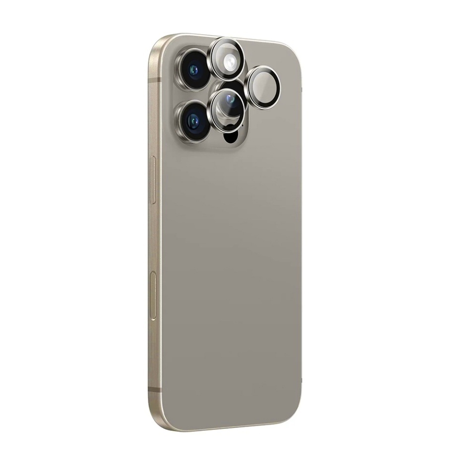 Folie camera pentru iPhone 16 Pro / 16 Pro Max, ANANK AR Lens Guard, Bej - 2 | YEO