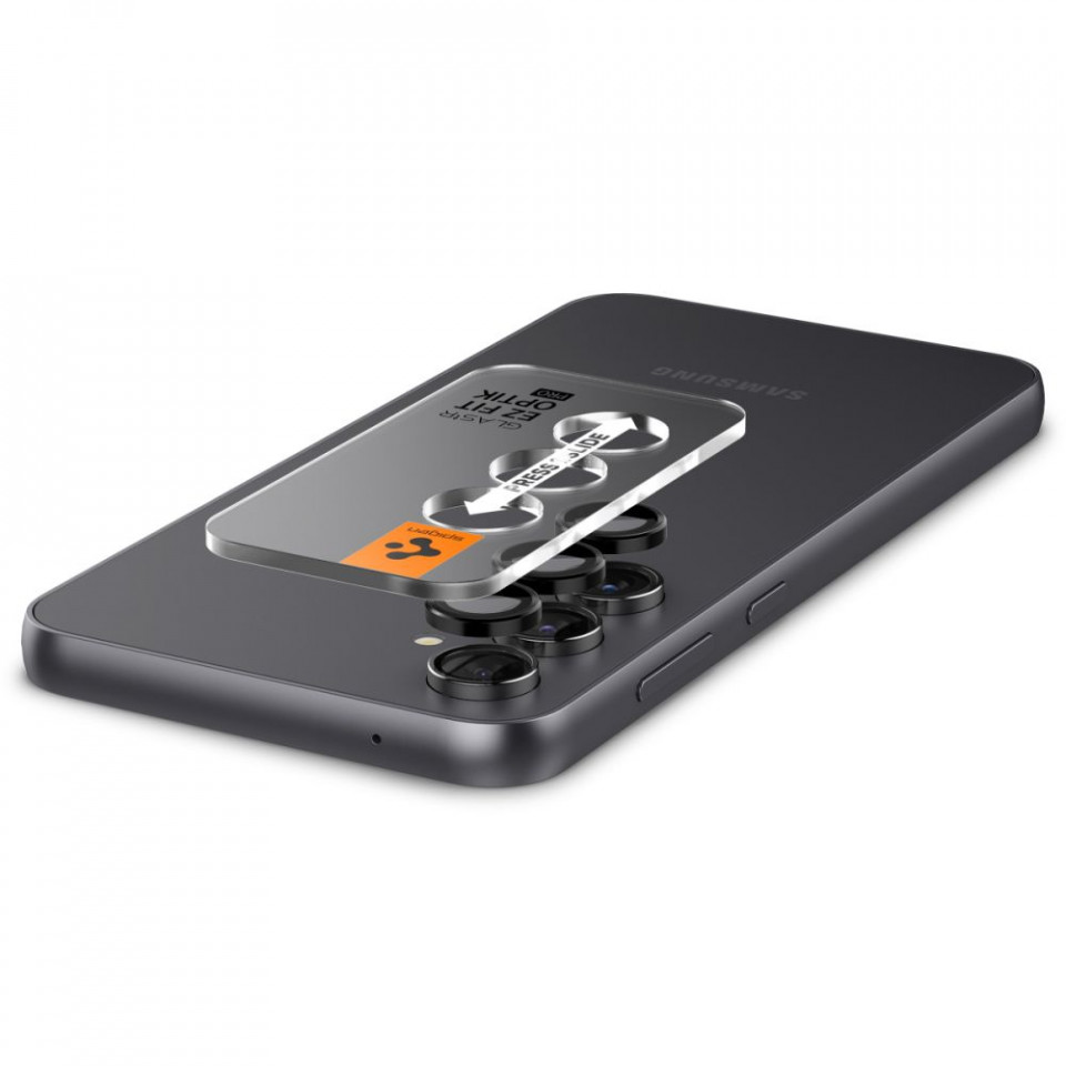 Folie Camera pentru Samsung Galaxy S23 FE (set 2) - Spigen Glas.tR Optik - Black - 2 | YEO