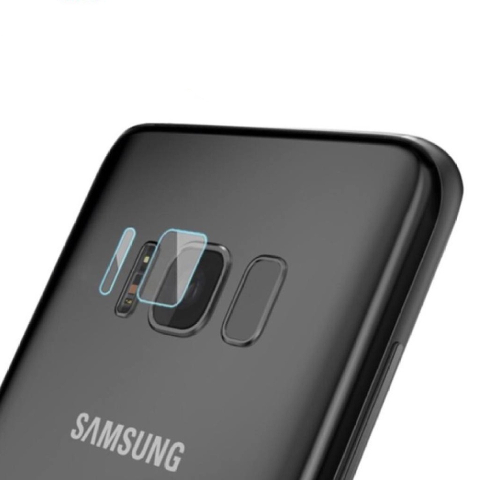 Folie camera pentru Samsung Galaxy S8 Plus, SKYDDAR INNOVATION, Camera Glass Transparenta, set cu sticker