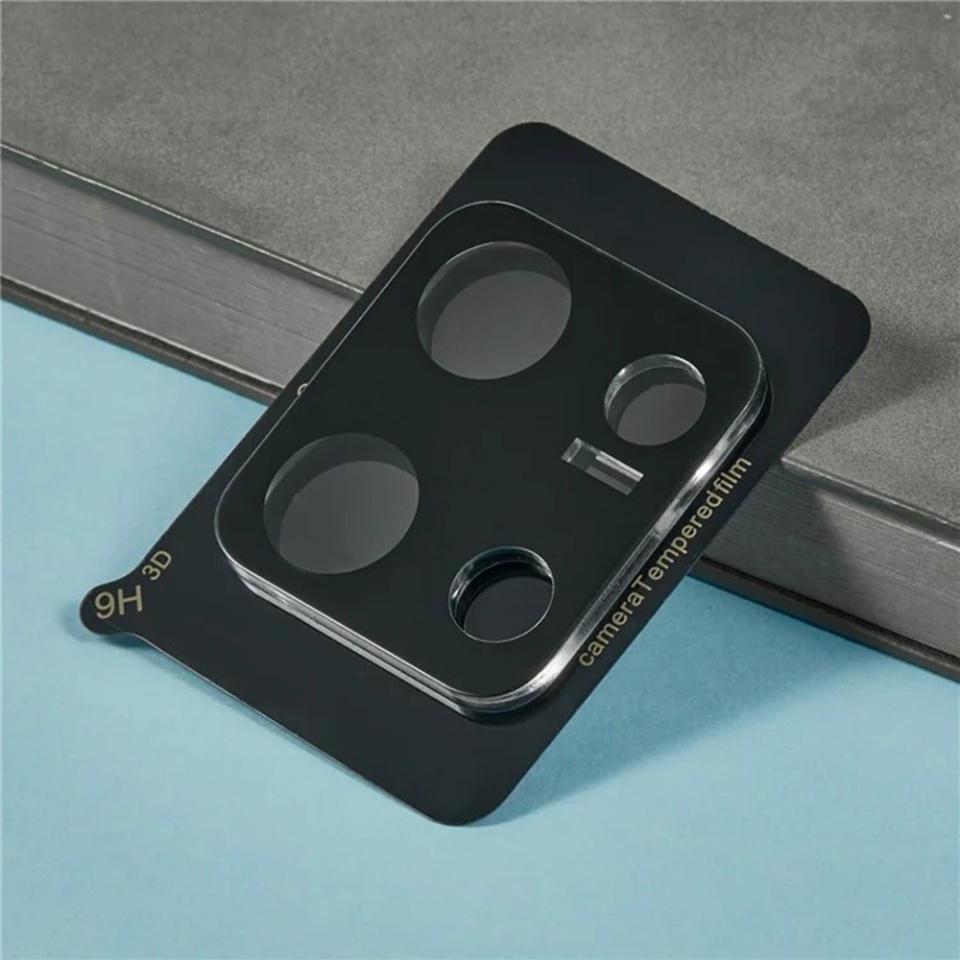Folie camera pentru Xiaomi Redmi Note 14S, SKYDDAR INNOVATION, Camera Glass Negru, set cu sticker - 3 | YEO