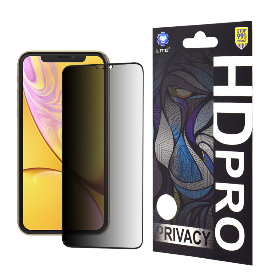 Folie de Sticla iPhone 11 / XR, Sticla Securizata, Lito, HD Pro, Privacy