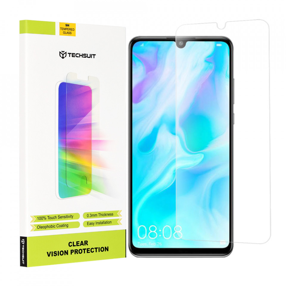 Folie Huawei P30 Lite / P30 Lite New Edition, Techsuit Clear Vision Glass - Transparent