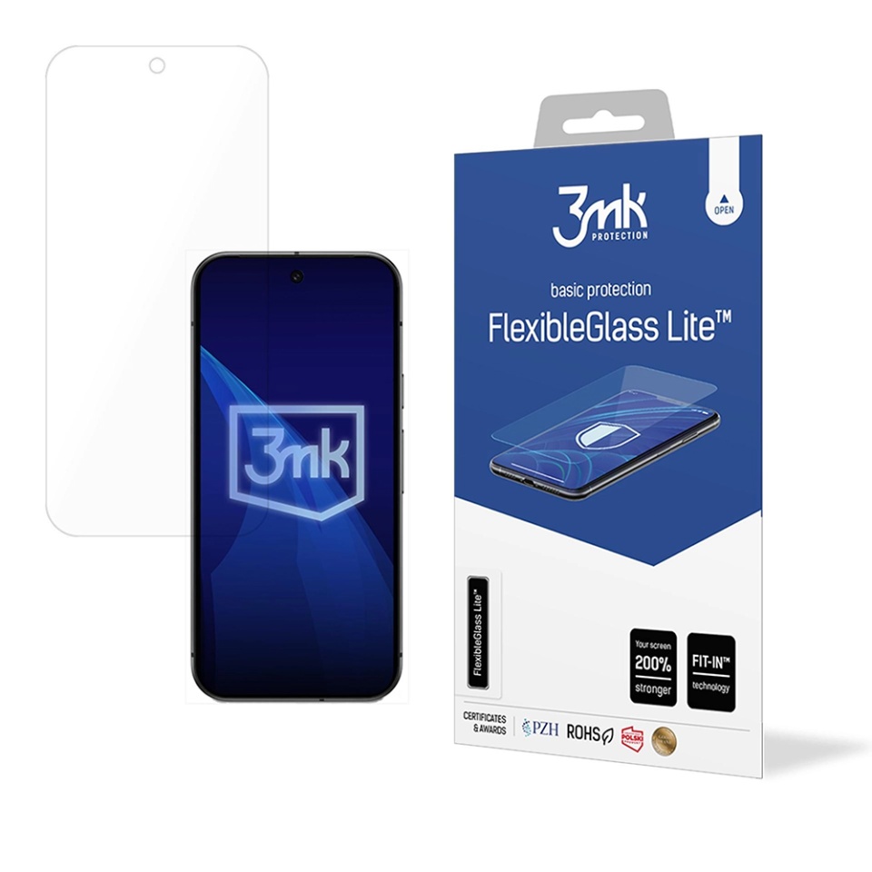 Folie pentru Google Pixel 10 / Pixel 10 Pro din silicon, 3mk FlexibleGlass, Transparent