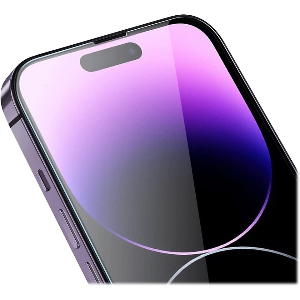 Folie pentru iPhone 14 Pro, SKYDDAR INNOVATION, Protectie 9H, 0.3mm, Clear Vision, set cu sticker, Transparent - 1 | YEO