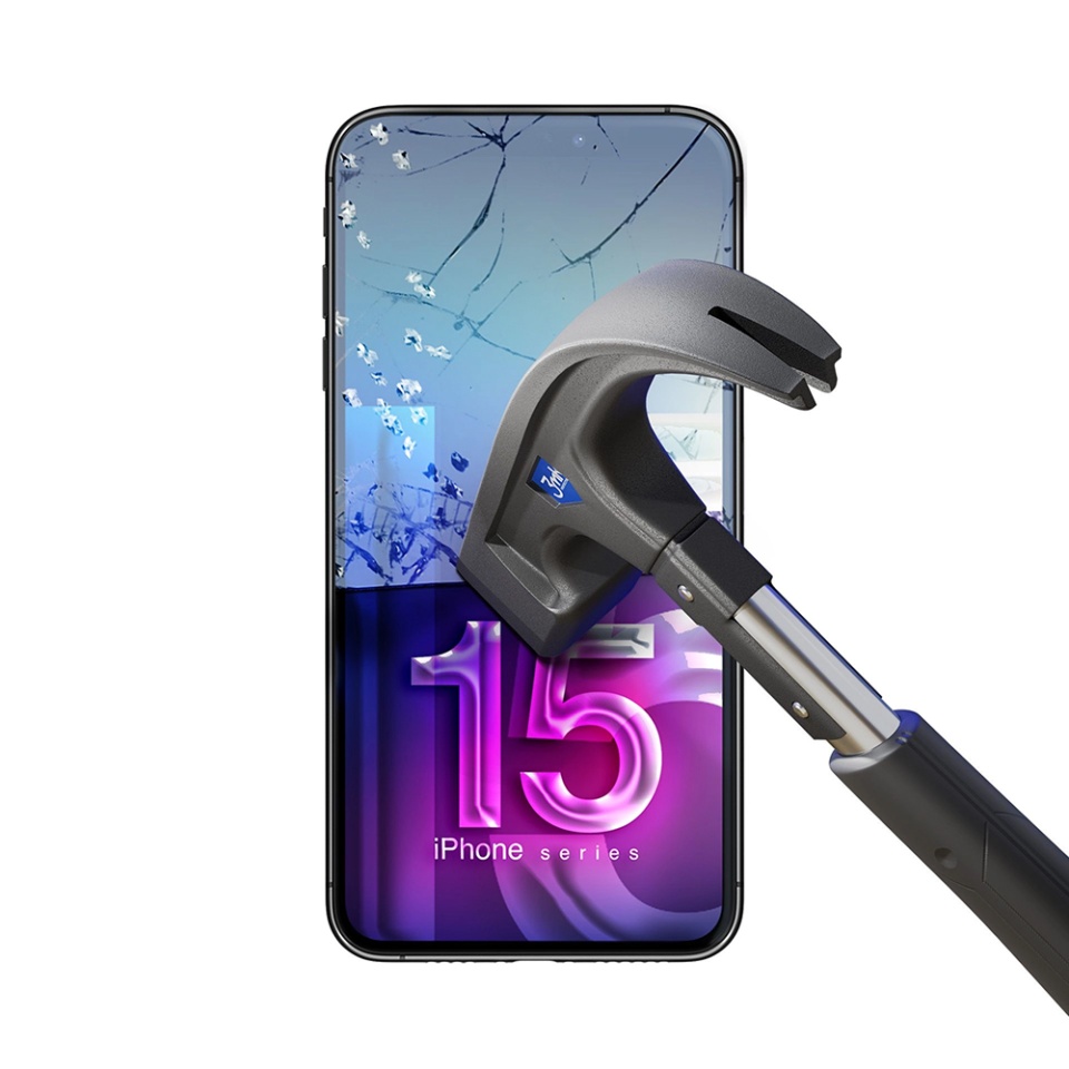 Folie pentru iPhone 15 Pro din silicon, 3mk FlexibleGlass, Transparent - 3 | YEO