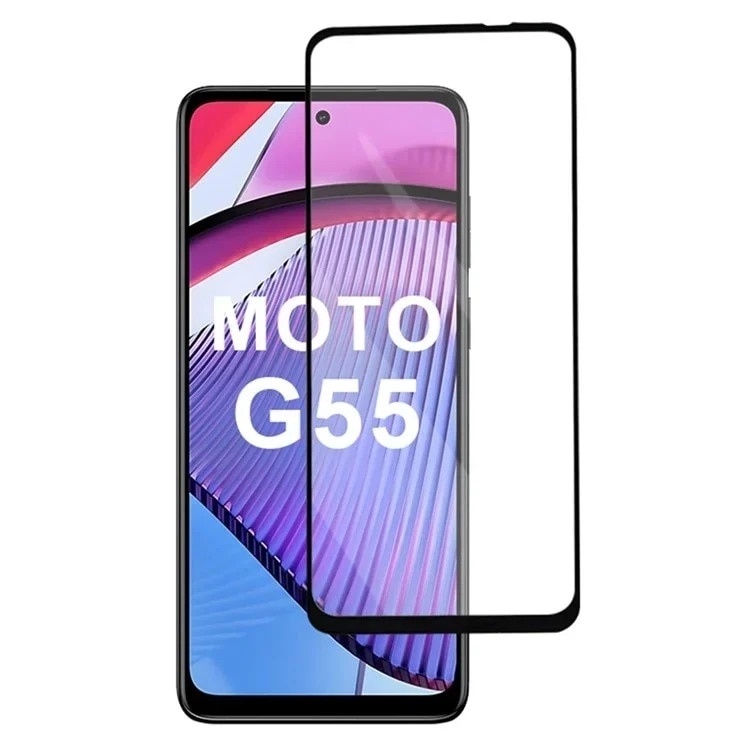 Folie pentru Motorola Moto G55, SKYDDAR INNOVATION, Sticla Securizata, Ultra HD, Protectie 111D, Montare Simplă, set cu sticker, Transparent