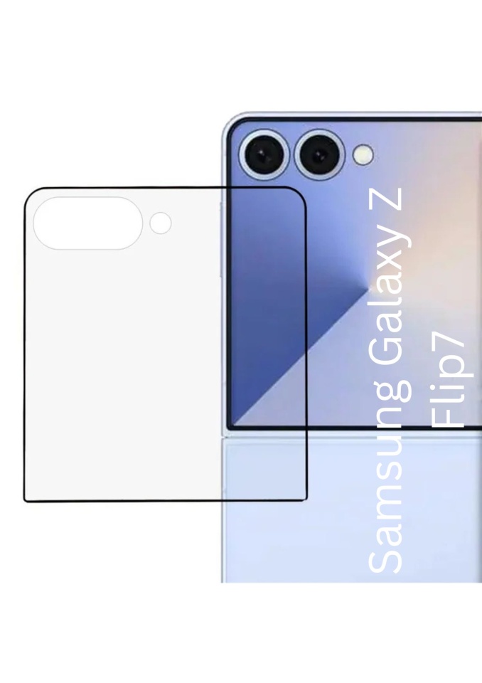 Folie pentru Samsung Galaxy Z Flip7, SKYDDAR INNOVATION, Sticla Securizata, Ultra HD, Protectie 111D, Montare Simplă, set cu sticker, Transparent
