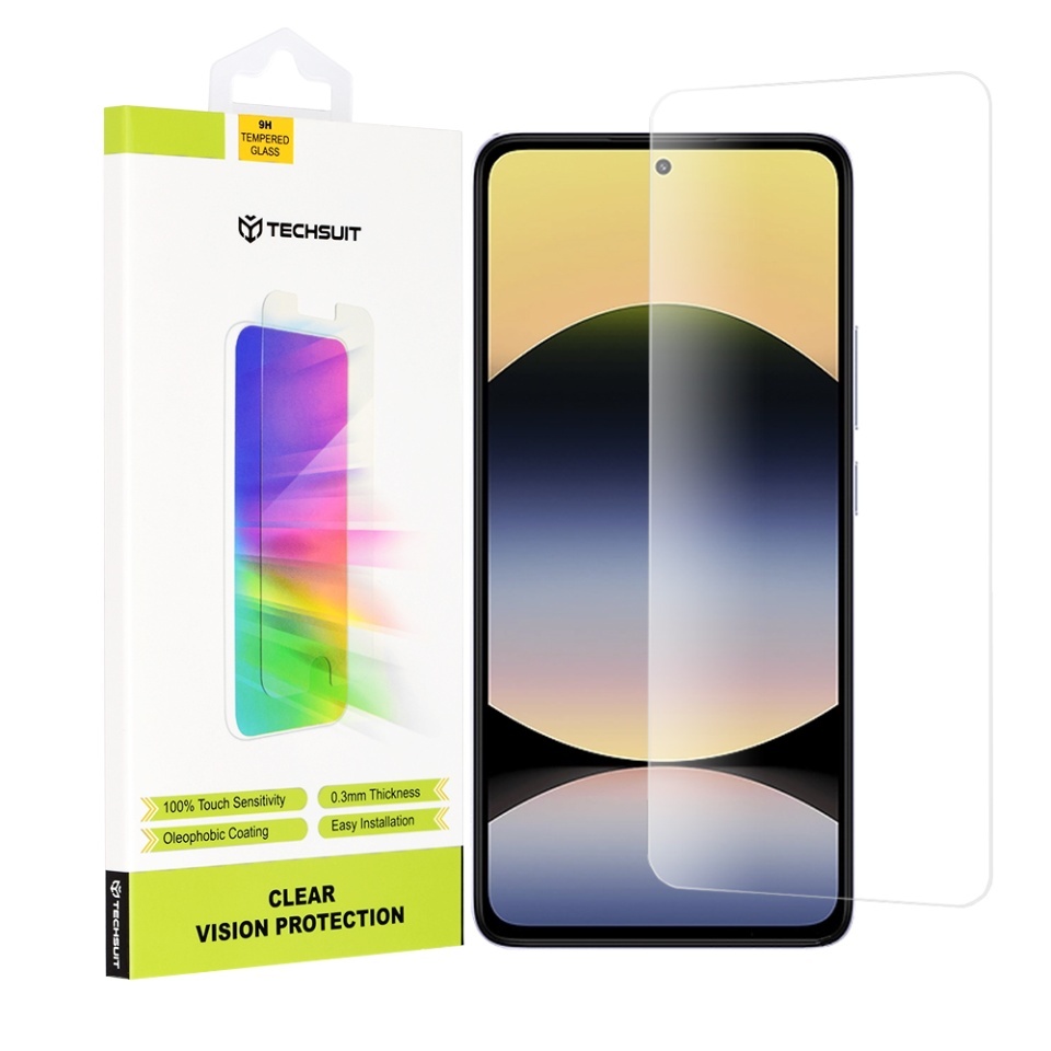 Folie pentru Xiaomi Redmi Note 14 4G (164,84 x 78,15 x 8,16mm), SKYDDAR INNOVATION, Protectie 9H, 0.3mm, Clear Vision, Transparent, set cu sticker