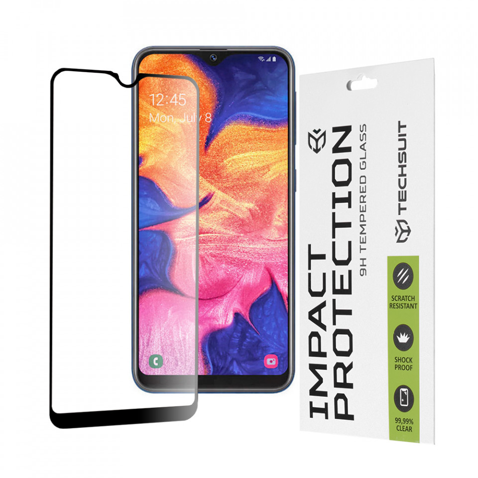 Folie Samsung Galaxy A20E, ce acopera tot ecranul 111D, Techsuit - Negru