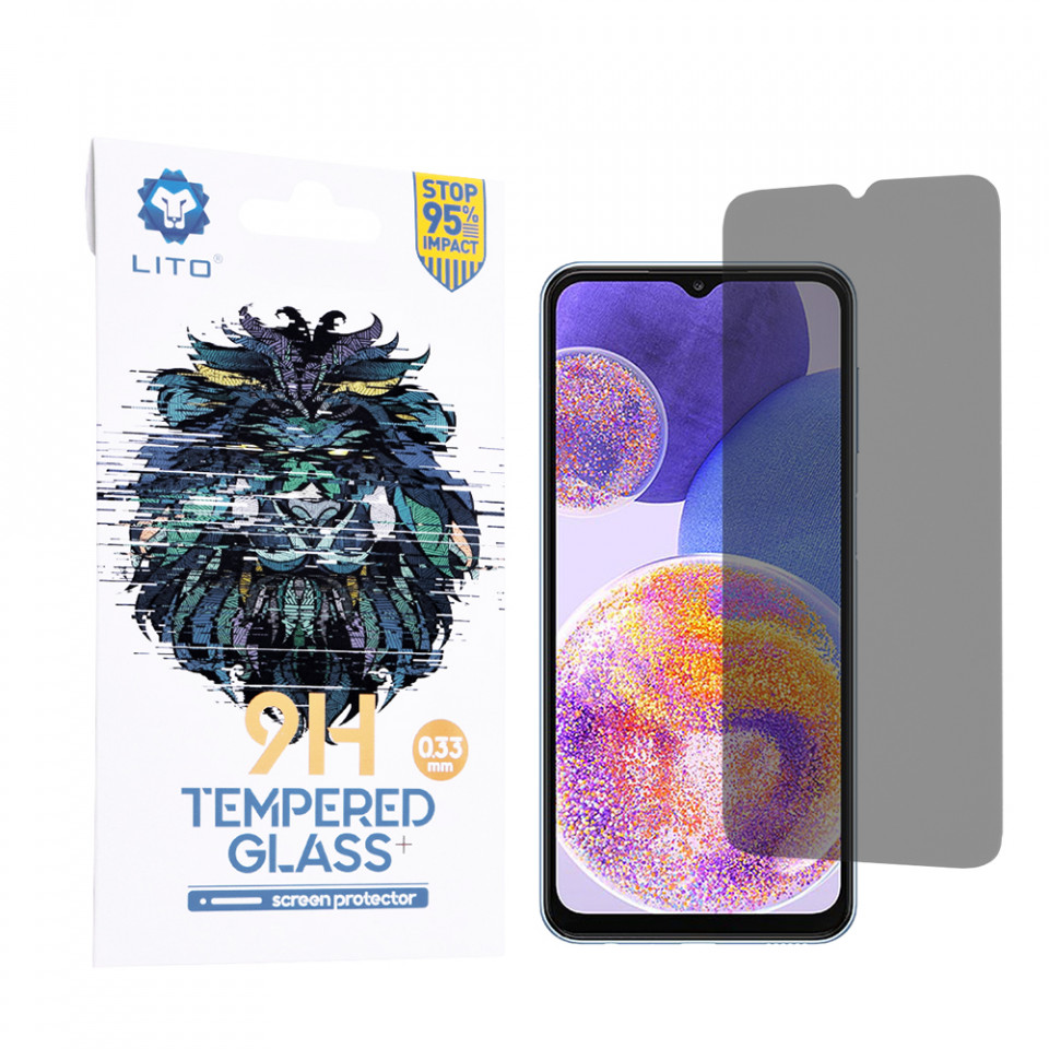 Folie Samsung Galaxy A23 4G / A23 5G / M23 / F23 / M33 / A13 4G / M13 / F13 din sticla securizata, LITO - Privacy