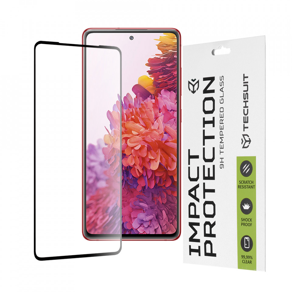 Folie Samsung Galaxy S20 FE 5G, ce acopera tot ecranul 111D, Techsuit - Negru