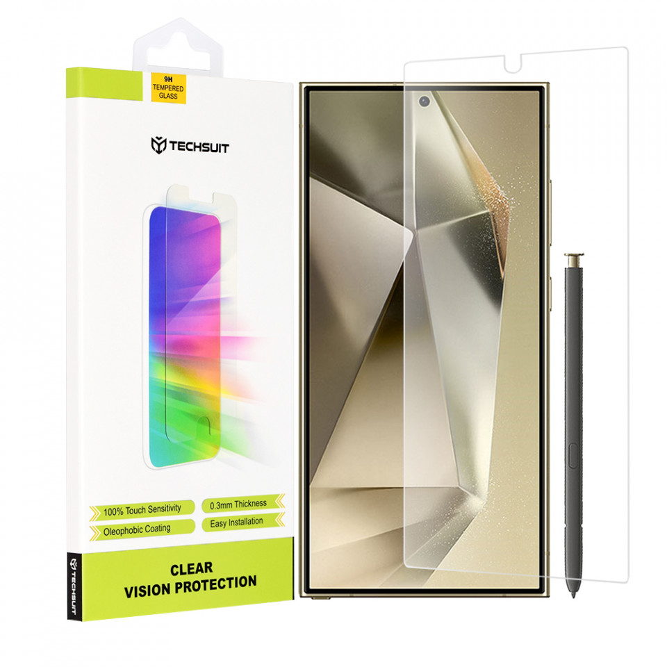 Folie Samsung Galaxy S24 Ultra, Techsuit Clear Vision Glass - Transparent