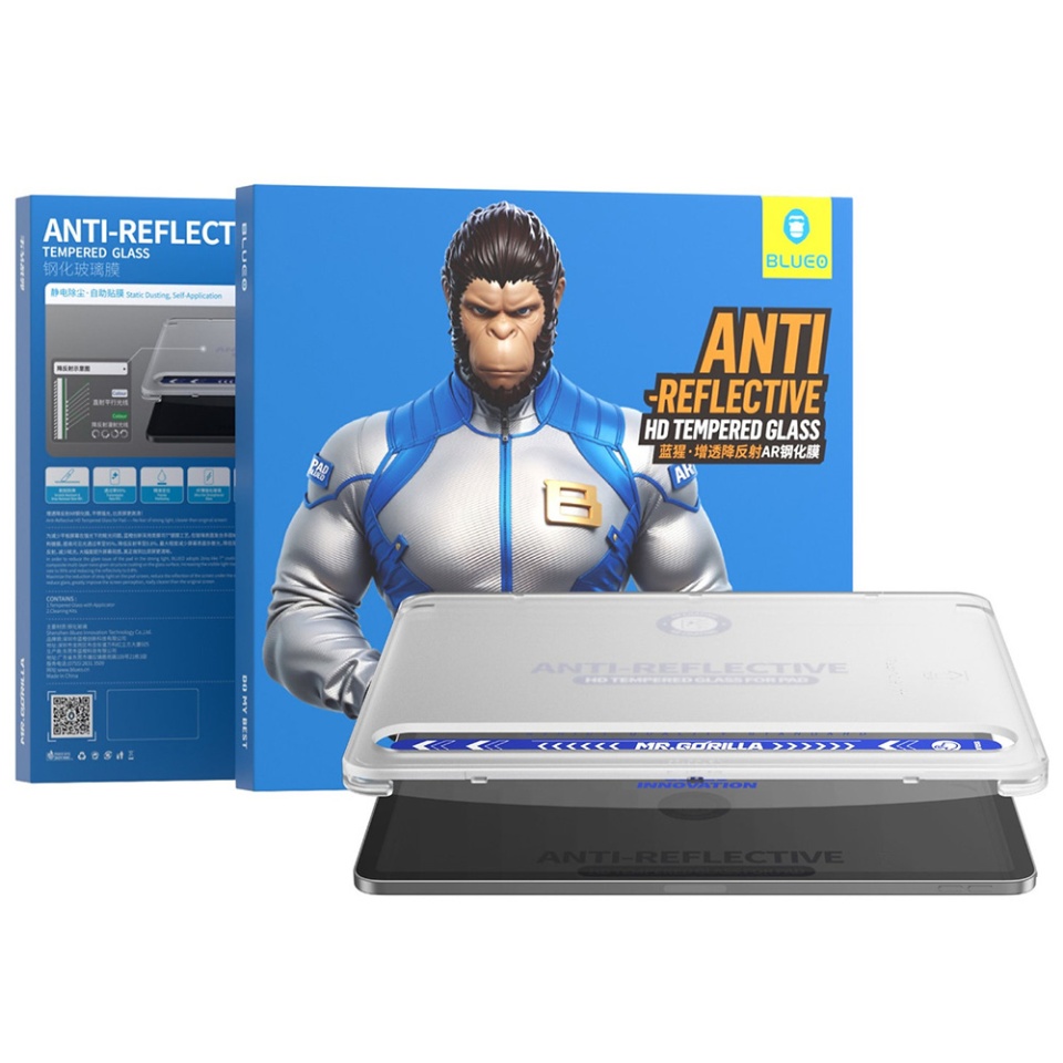 Folie sticla pentru iPad Pro 12.9 (2020 / 2021 / 2022), Claritate si Protectie Maxima, Anti-Reflective HD Glass cu Applicator, Transparenta