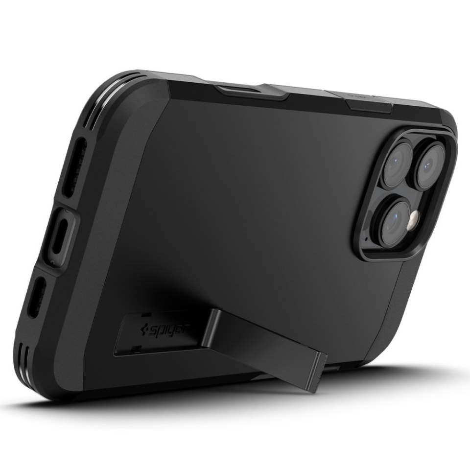 Husa Antisoc iPhone 16 Pro, Spigen Tough Armor - Negru - 4 | YEO