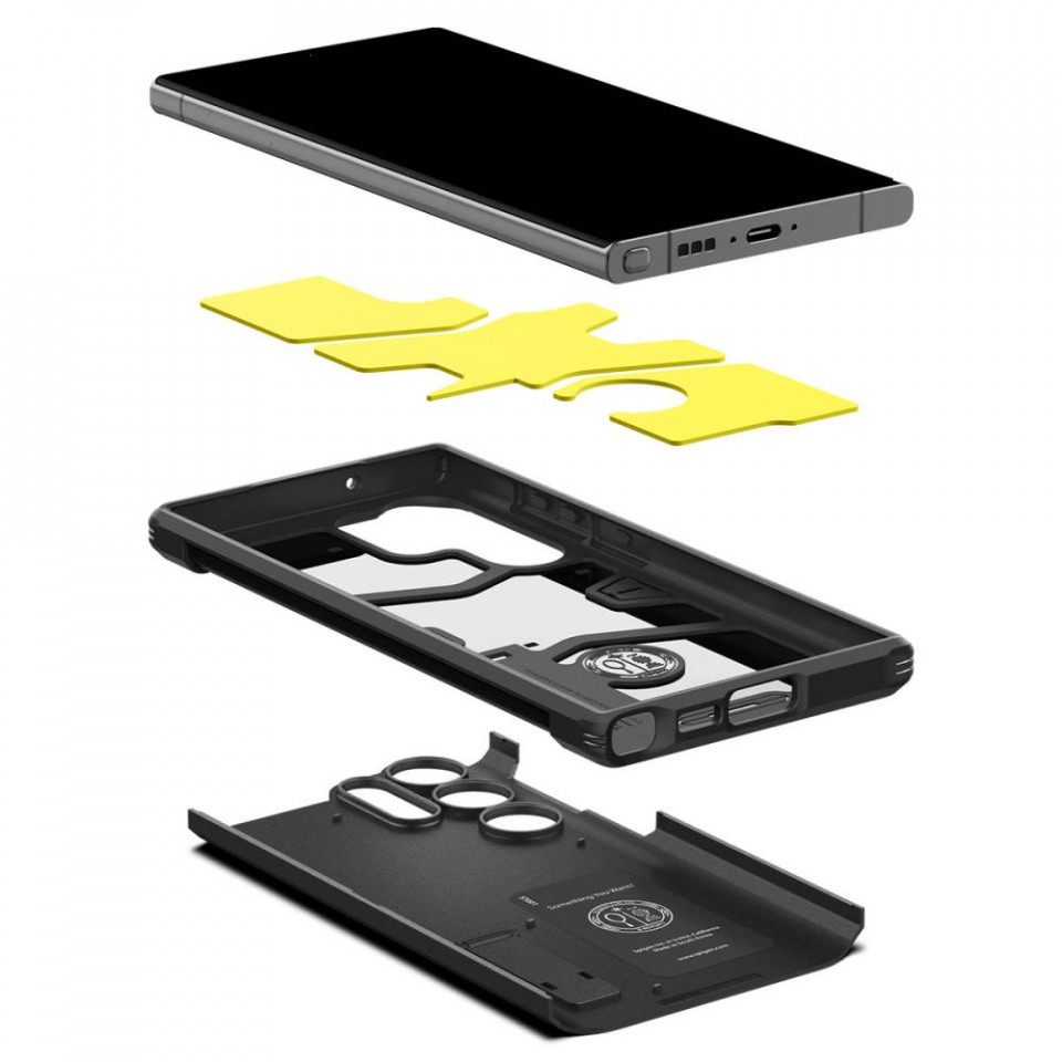 Husa Antisoc Samsung Galaxy S23 Ultra, Spigen Tough Armor - negru - 3 | YEO