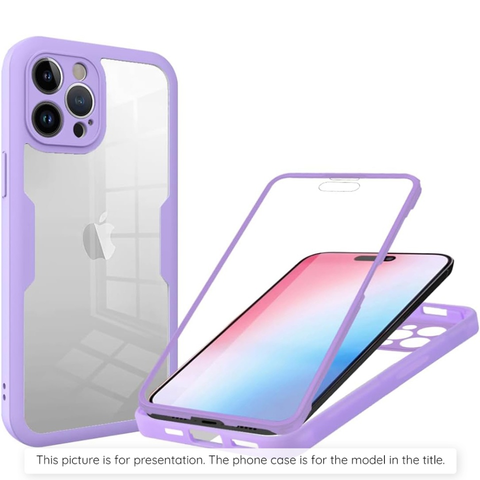 Husa + Folie pentru Xiaomi 15T Pro, SKYDDAR INNOVATION, [Pachet 360°] ColorVerse, set cu sticker, Mov