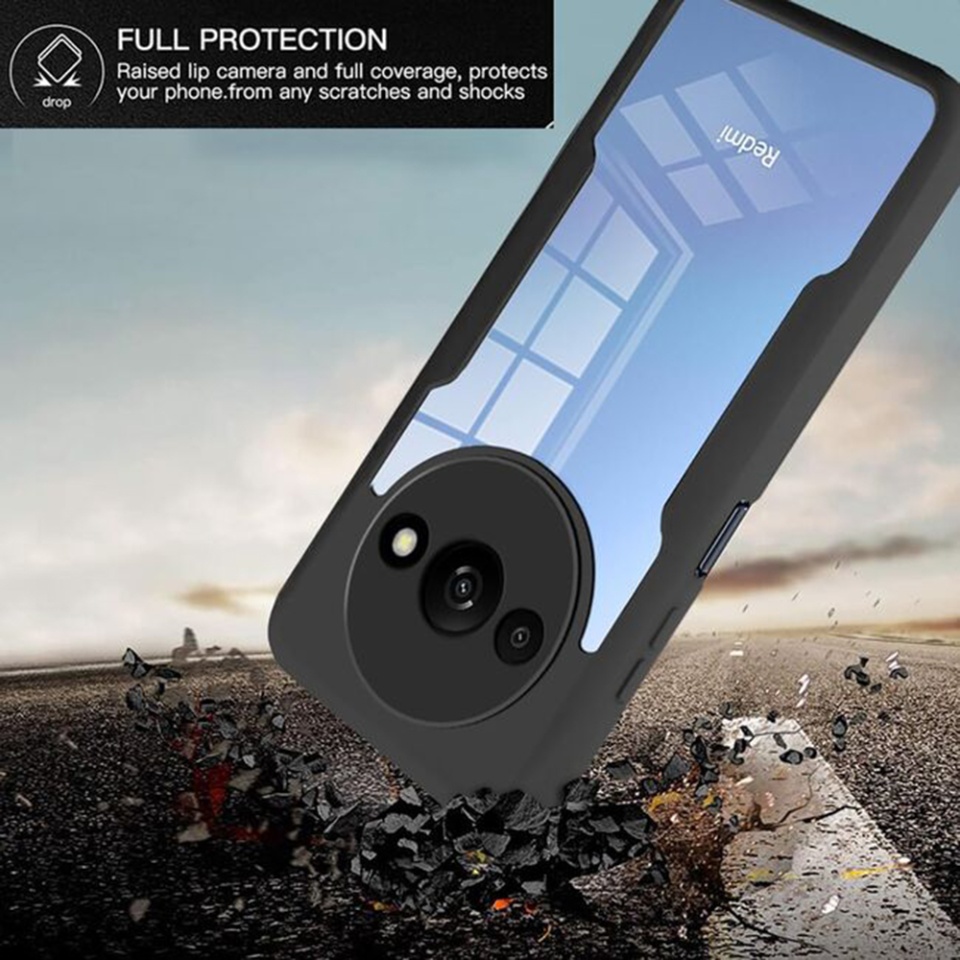 Husa + Folie pentru Xiaomi Redmi A3 / Redmi A3x, SKYDDAR INNOVATION, [Pachet 360°] ColorVerse, set cu sticker, Mov - 2 | YEO