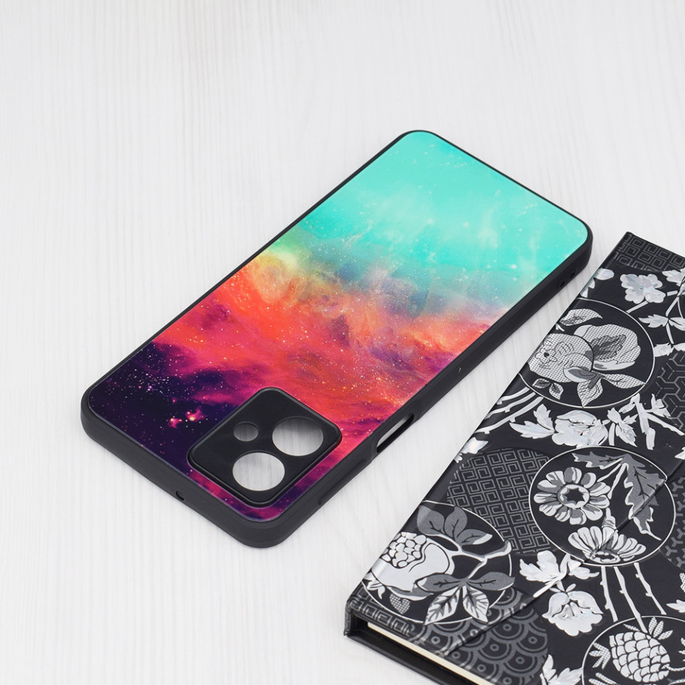 Husa Honor X6a cu sticla securizata, Techsuit Glaze - Fiery Ocean - 2 | YEO