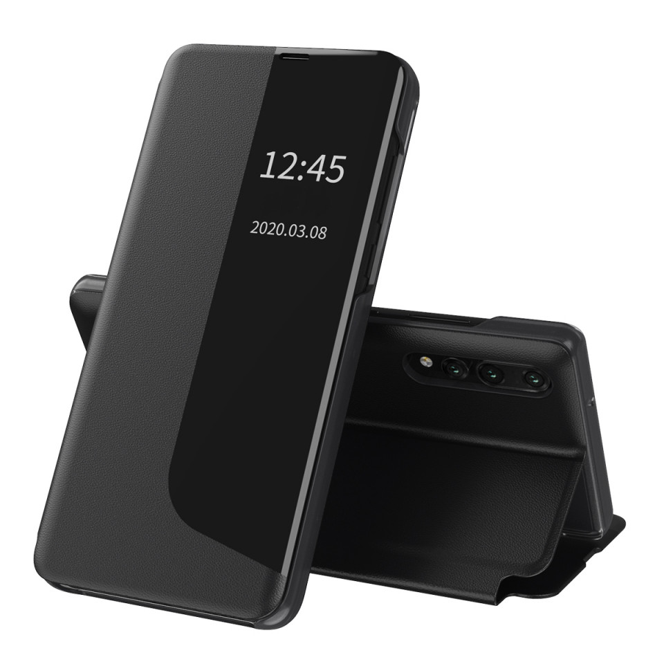 Husa Huawei P20 Pro tip carte, Techsuit eFold - Negru