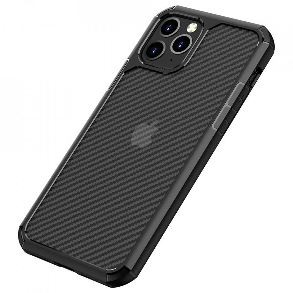 Husa Iphone 11 Pro Max, CarbonFuse, Techsuit - Negru - 3 | YEO