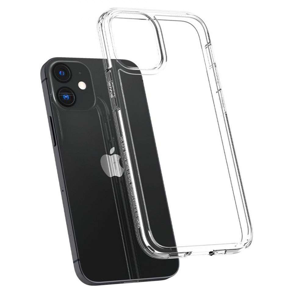 Husa iPhone 12 / 12 Pro, Ultra Hybrid Spigen - Clear - 3 | YEO