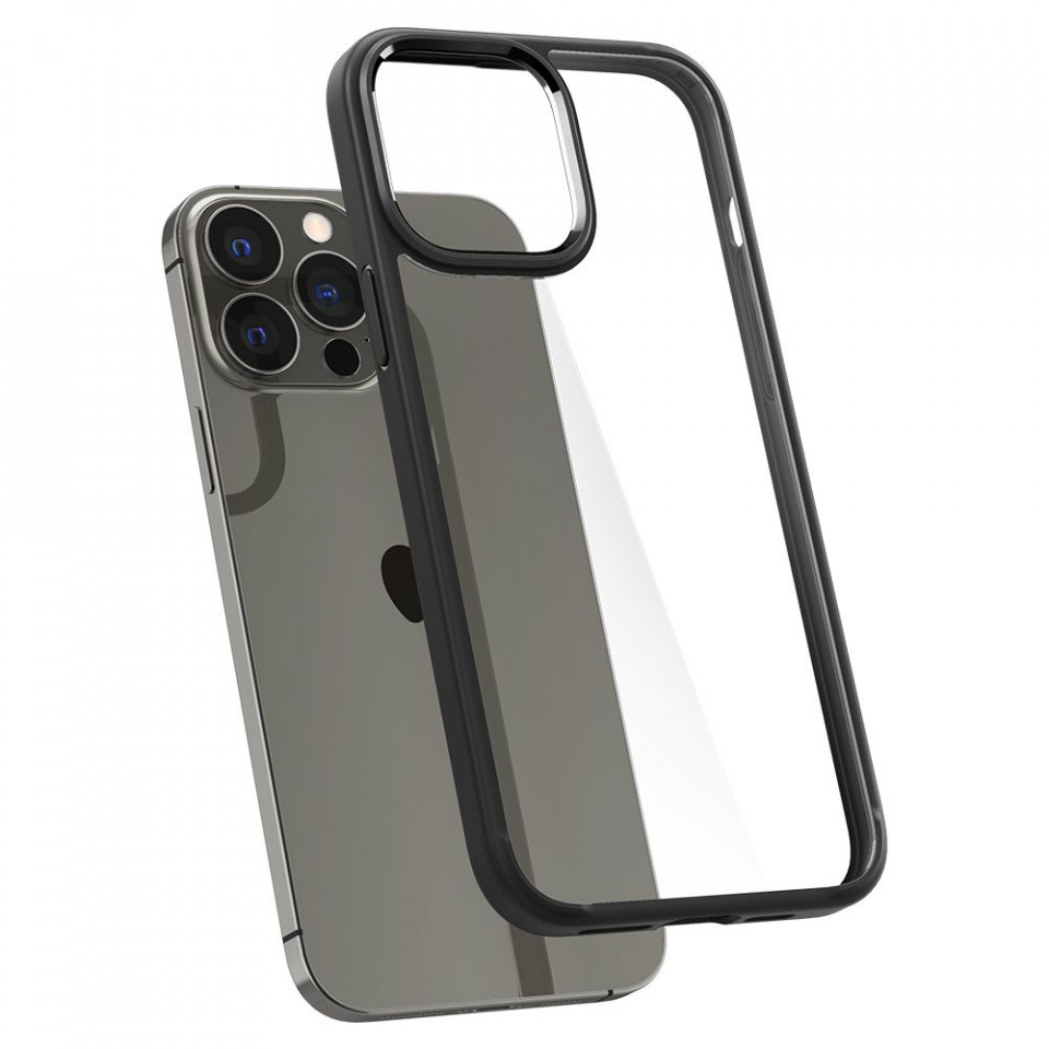 Husa iPhone 13 Pro, Spigen Ultra Hybrid - Matte Black - 3 | YEO