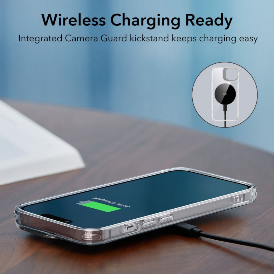 Husa Iphone 14 Plus, ESR Classic Kickstand - Transparent - 3 | YEO