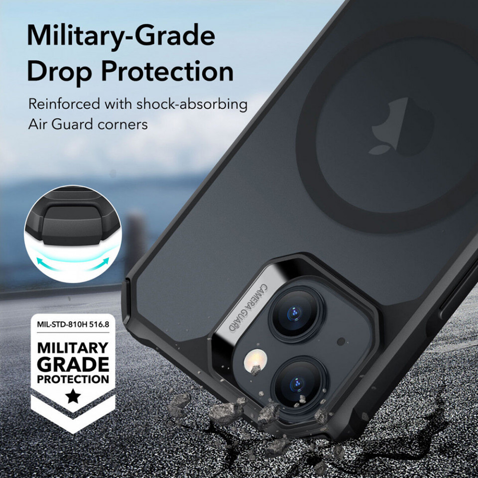 Husa iPhone 15 Plus, Air Armor ESR - Negru - 3 | YEO