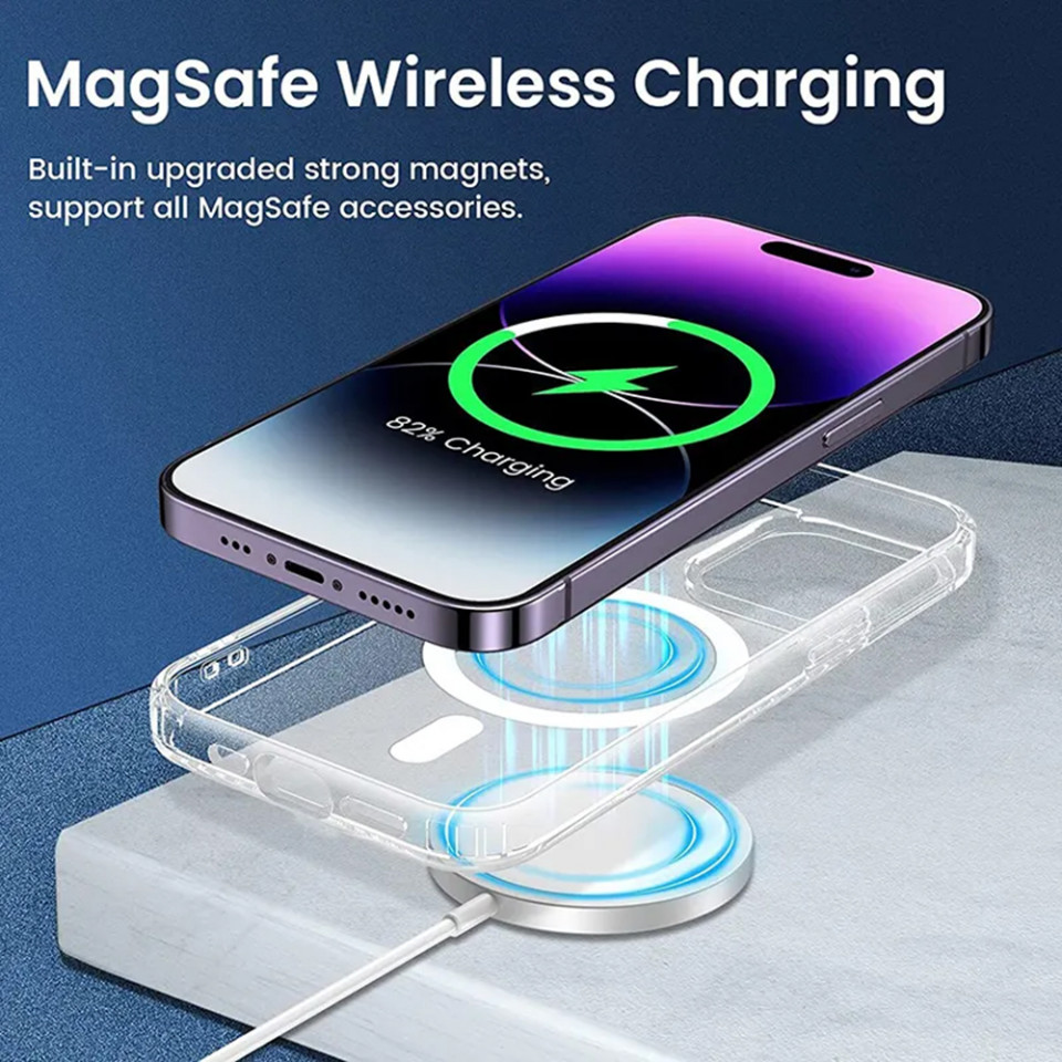 Husa iPhone 15 Plus, Techsuit MagSafe Pro - Transparent - 3 | YEO