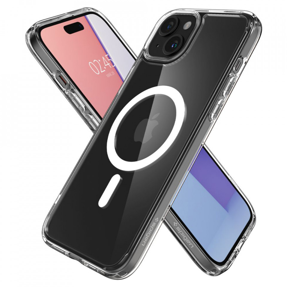 Husa iPhone 15, Spigen Ultra Hybrid MagSafe - Alb - 4 | YEO